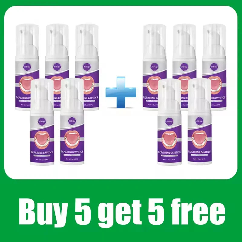 Tidesmit oral foam teeth whitening and cleaning care tool for daily dental hygiene