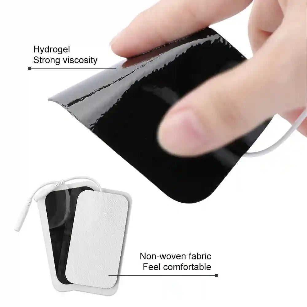 TENS Unit Electrode Replacement Pads - Medical Grade Self-Adhesive Set Massage Roller Tidesmit