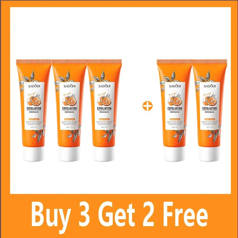 Orange Exfoliating Gel Facial Scrub for Pore and Blackhead Care Scrubs Treatments Buy 3 Get 2 Free Tidesmit