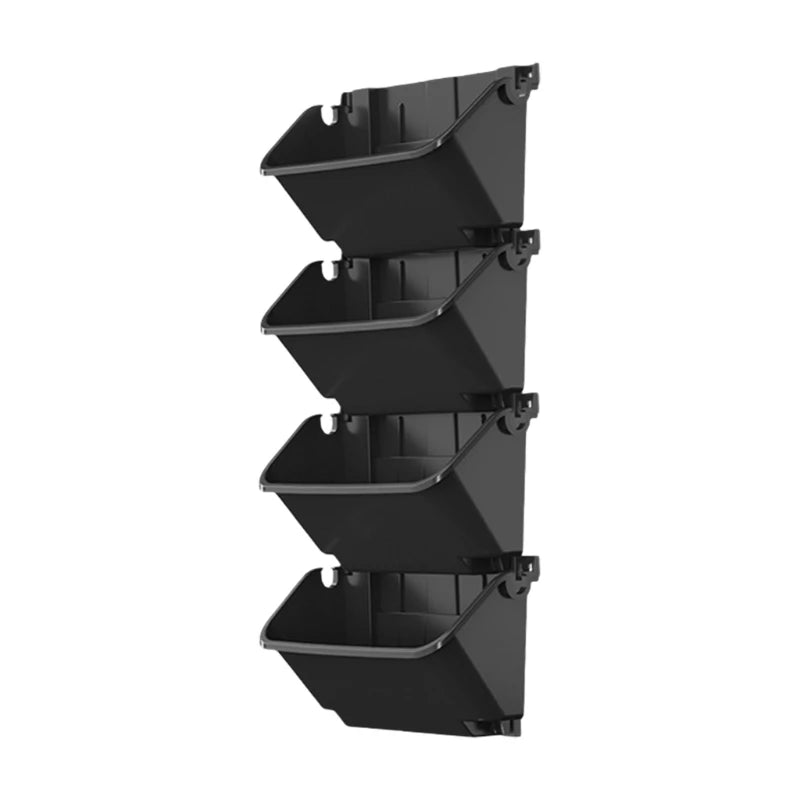 Watering Wall Planter Set Of 4 Plastic Vertical Garden Planter For Herbs Flowers Succulents Indoor Outdoor Space Saving Design