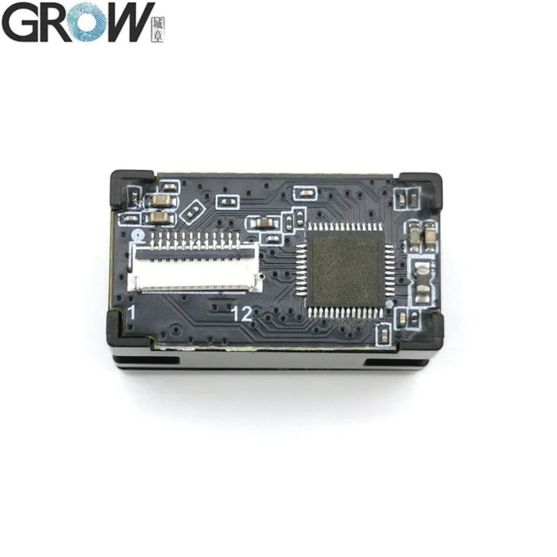Barcode scanner module circuit board underside with electronic components