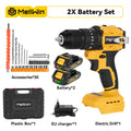 MELLWIN 13MM Brushless Electric Impact Drill 25+3 Torque Handheld Flat Drill Screwdriver Power Tools For Makita 18V Battery Pin