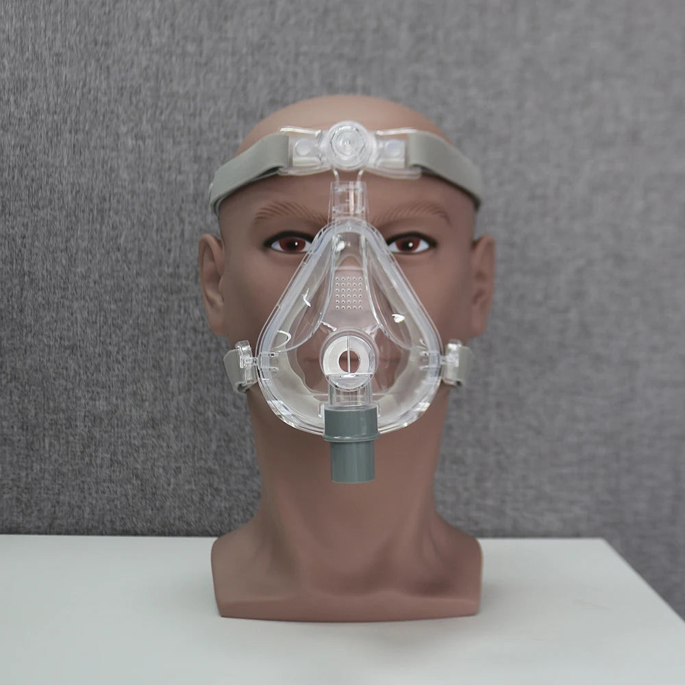 RESOXY CPAP Full Face Mask Auto BiPAP CPAP Mouth Mask Medical Silicon Full Facial Mask With Headgear for Sleep Apnea Snoring