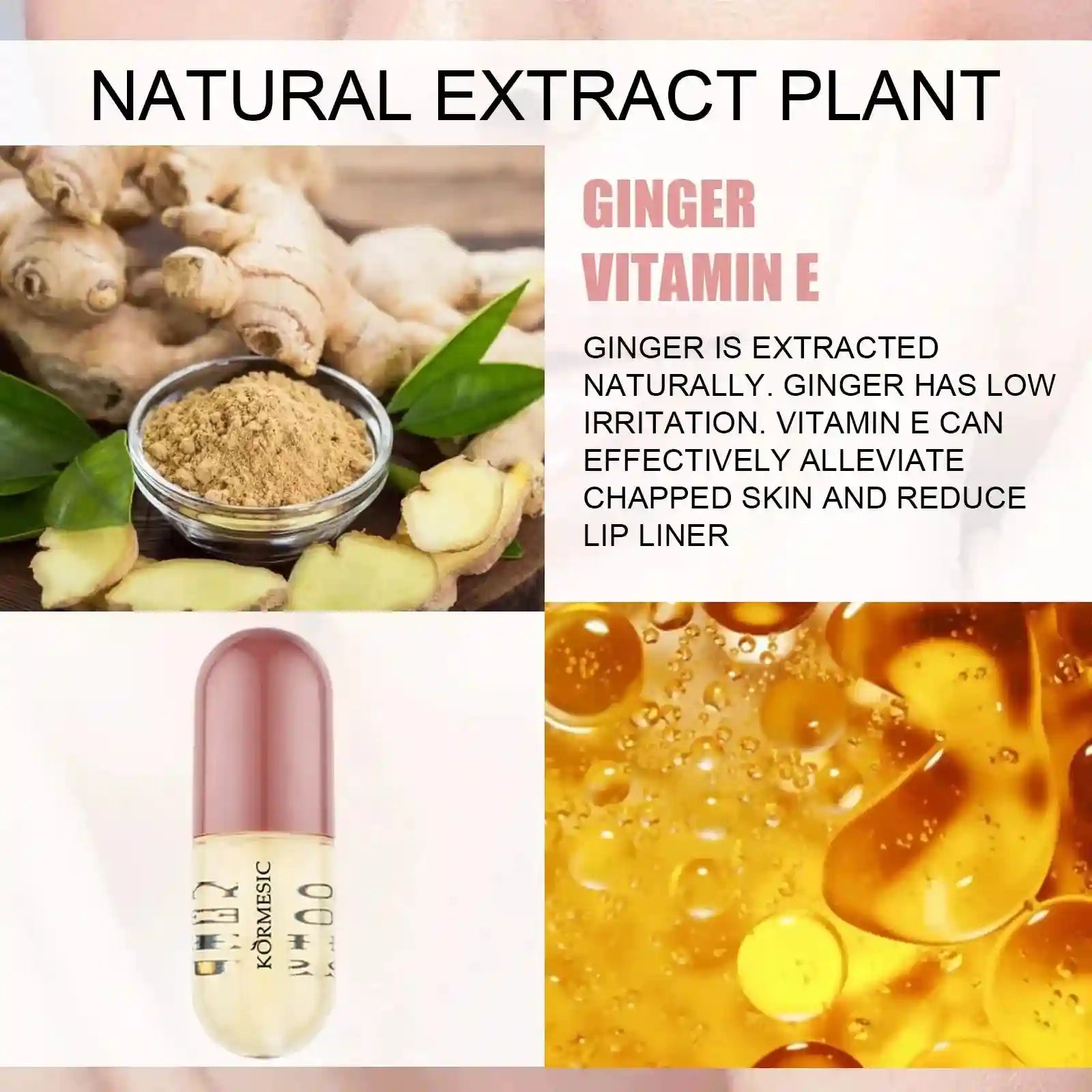 Lip Plumper Serum Instant Volume Hydrating Gloss - 8ml Cruelty-Free Lip Care Tidesmit