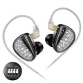 Wired Hybrid In-Ear Monitor Headphones with Dual Tuning by Tidesmit Black tuning no mic China Mainland Tidesmit