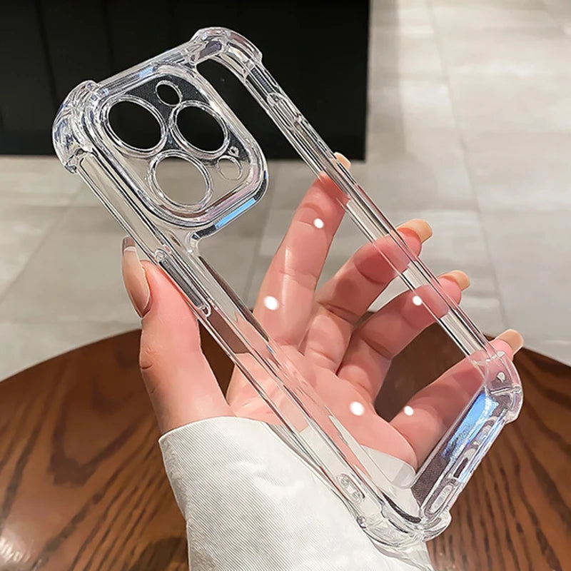 iPhone 16 Pro Max Shockproof Case | Clear Slim Fit Hard Cover Tidesmit