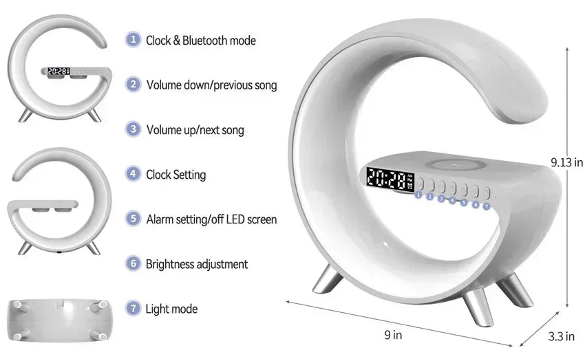 Wireless Bluetooth Speaker and Charging Station | Tidesmit Tech Tidesmit