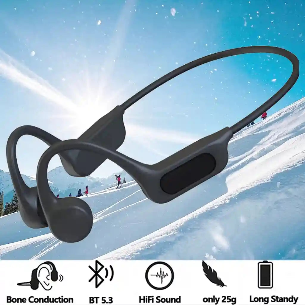 Bone Conduction Wireless Headphones - Open-Ear Bluetooth Sports Audio Tidesmit