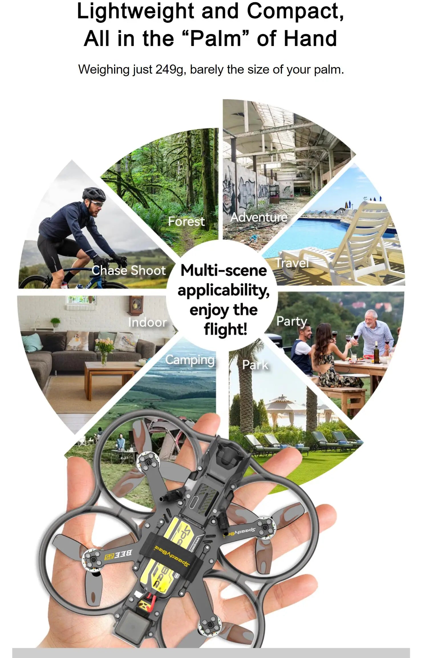 SpeedyBee Bee25 2.5-Inch FPV Cinewhoop Drone with O3 HD Air Unit Tidesmit