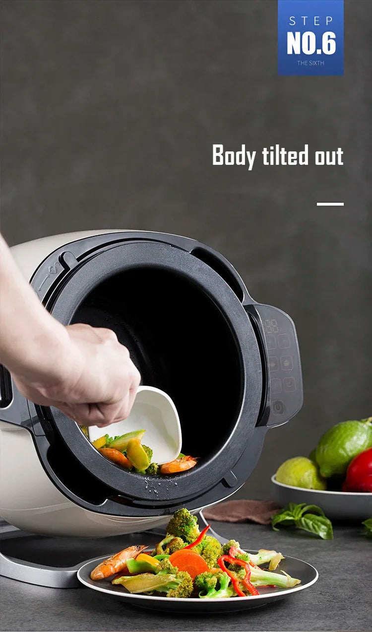 Non-stick inner pot with edible-grade coating, shown being cleaned