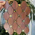 1pc Self -Adhesive Wall Sticker TV Backdrop Backsplash Mosaic Sticker Bathroom Kitchen Mosaic Peel and Stick Wall Tile
