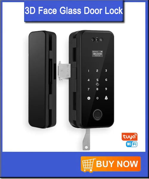 3D Face Real-time Intercom Smart Door Lock Palmar vein Camera Intelligent Fingerprint Password Biometric Electronic Key Unlock