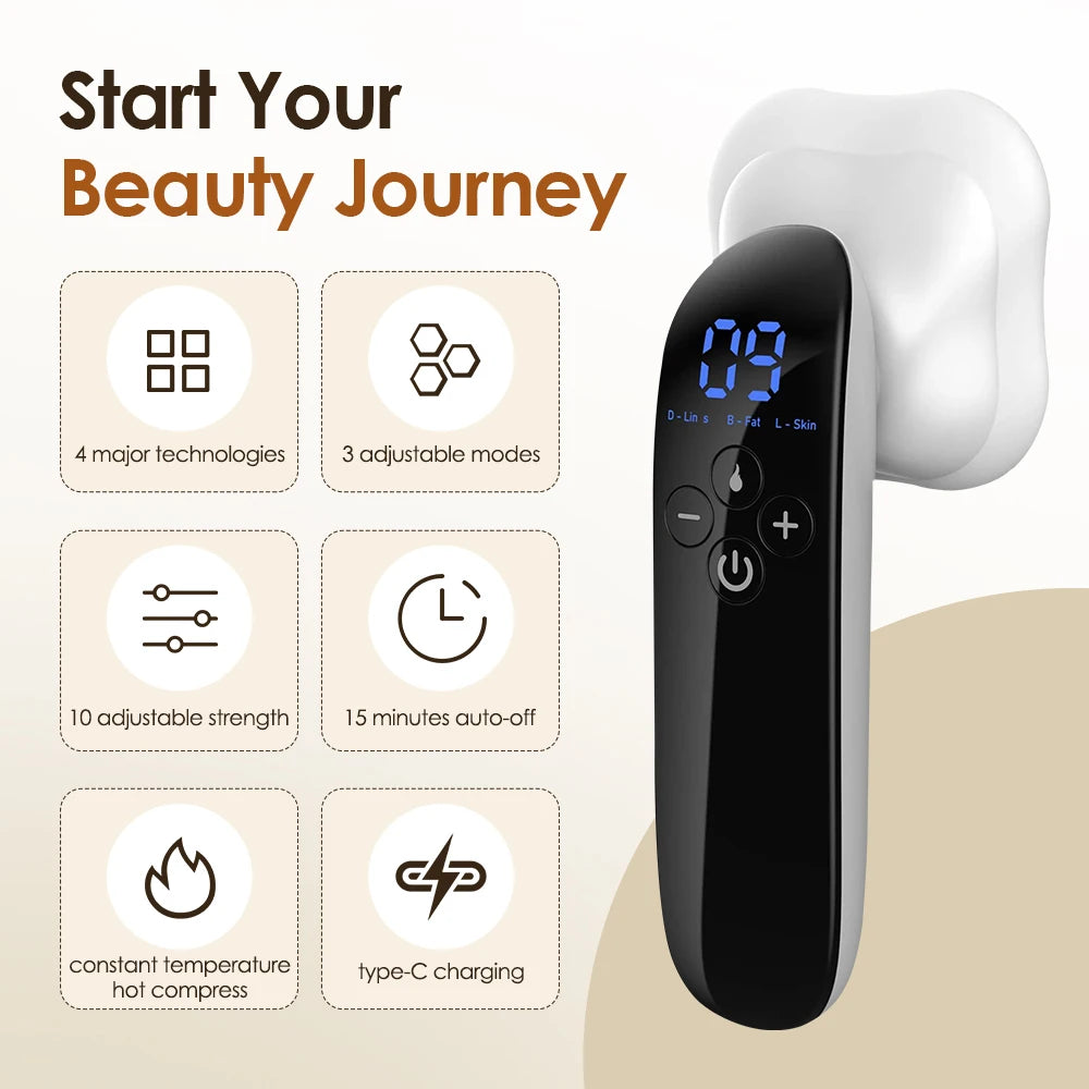 Electric Abdomen Massage Device for Body Sculpting - Heated Massager Body Shaping Massage Equipment Tidesmit