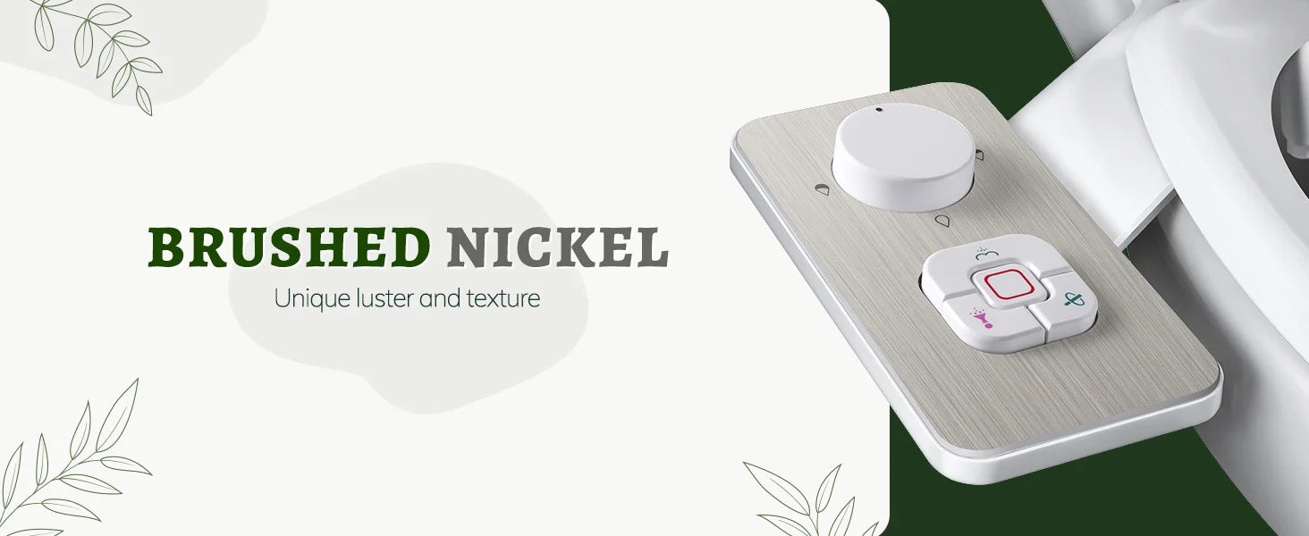 Samodra Bidet Toilet Seat Attachment Ultra-thin Non-electric Dual Nozzles Frontal & Rear Wash For Bathroom Toilet Bidet Sprayer