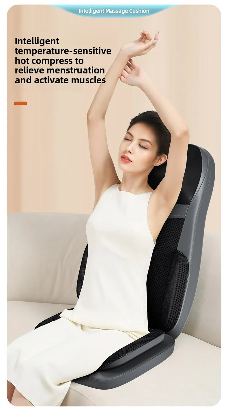 Electric Massage Cushion with Deep Tissue Kneading and Heat Therapy Massage Cushion Tidesmit