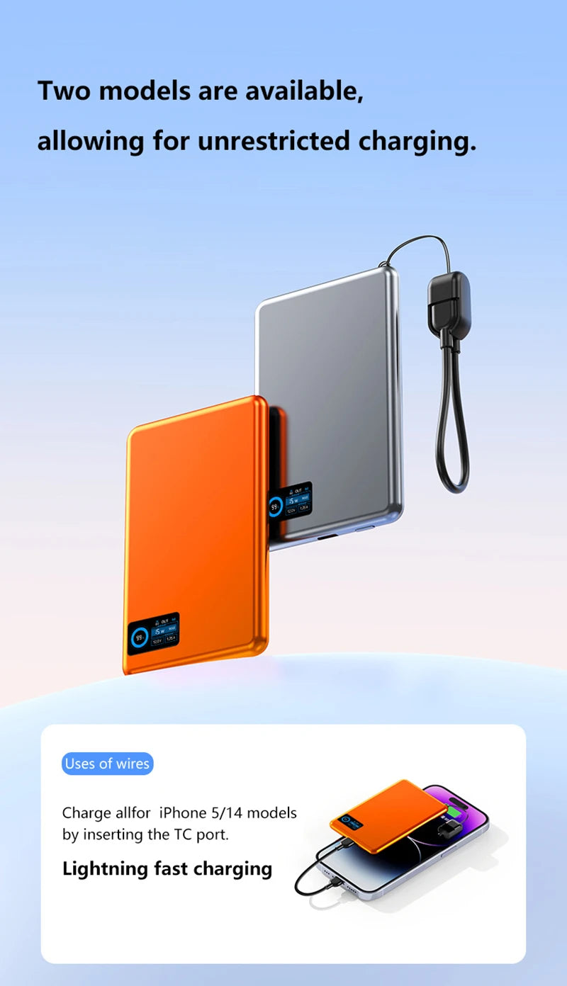 Tidesmit 50000mAh Magnetic Power Bank: Fast Charging Portable Charger Tidesmit