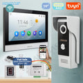 Tuya WiFi 10" Video Doorphone, With DC12V Fail Safe NC Lock, 1080P Doorbell Camera, IP65 Waterproof