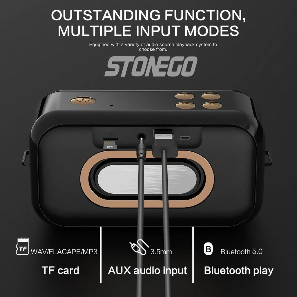 Bluetooth Speaker Portable Outdoor Wireless TWS Stereo Pairing 16W Powerful Deep Bass Sound Bluetooth 5.0 Speaker With Multiple Play Modes All-Day Battery Life IPX6 Waterproof For Camping Travel Party Home Desktop Audio Stere