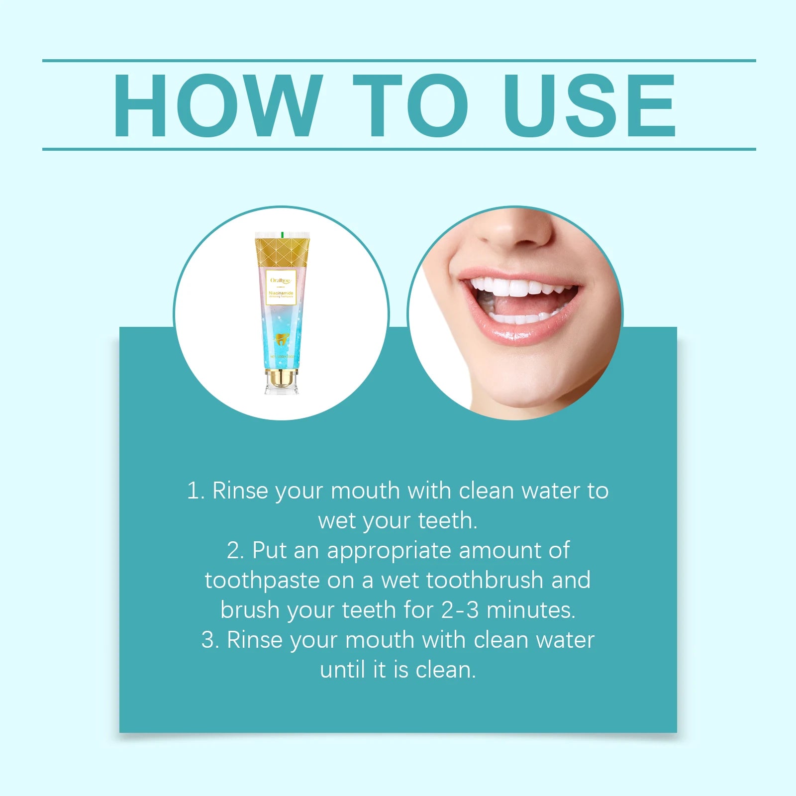 Tidesmit Niacinamide teeth whitening toothpaste for plaque removal and fresh breath