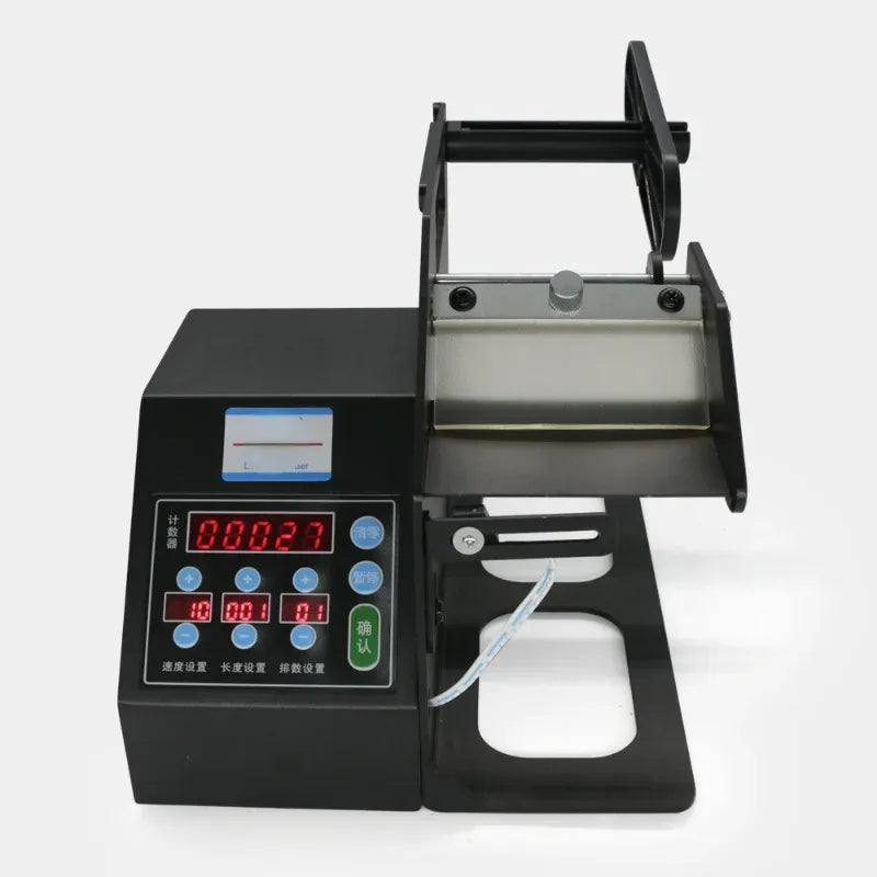 Automatic label stripper machine with digital control panel and label stripping tray