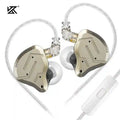 KZ ZSN Pro 2 In-Ear Monitors: Hybrid Dual Driver HiFi Audio ZSNPro2 Yellow MIC China Mainland Tidesmit