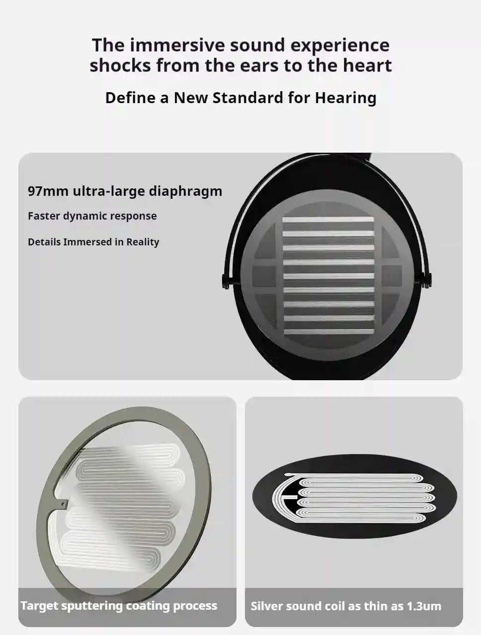 Tidesmit I5 Open Back HiFi Headphones - Professional Studio Monitor Tidesmit