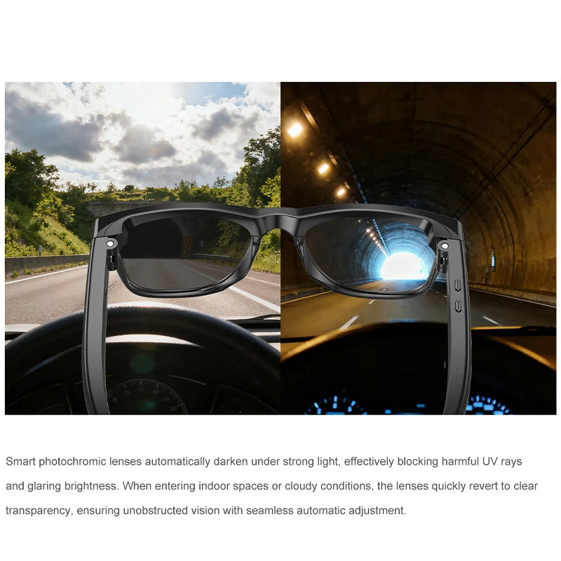 AI Smart Glasses with Camera & Translator - Black Frames by Tidesmit Tidesmit