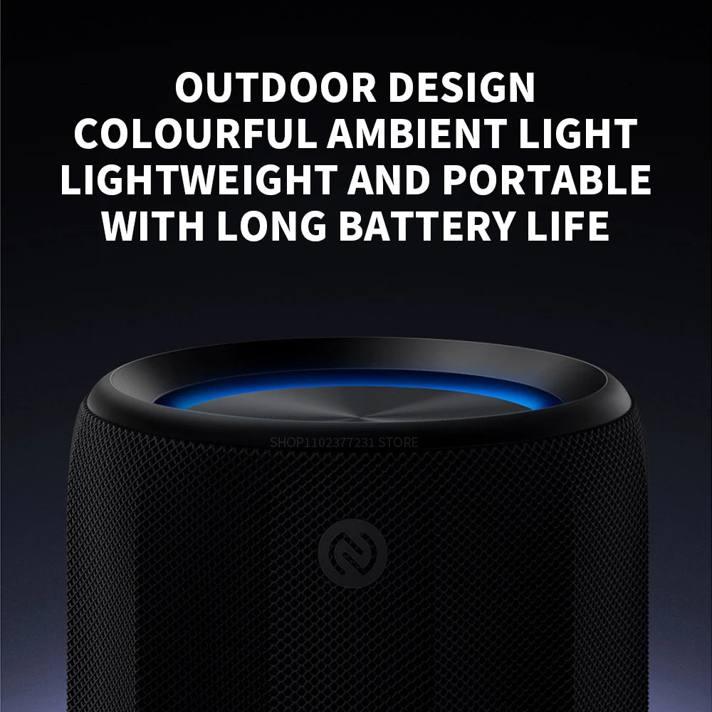 Original Xiaomi Bluetooth Speaker Mini is compact and portable, with an RGB ambient light ring offering customizable colors CN.