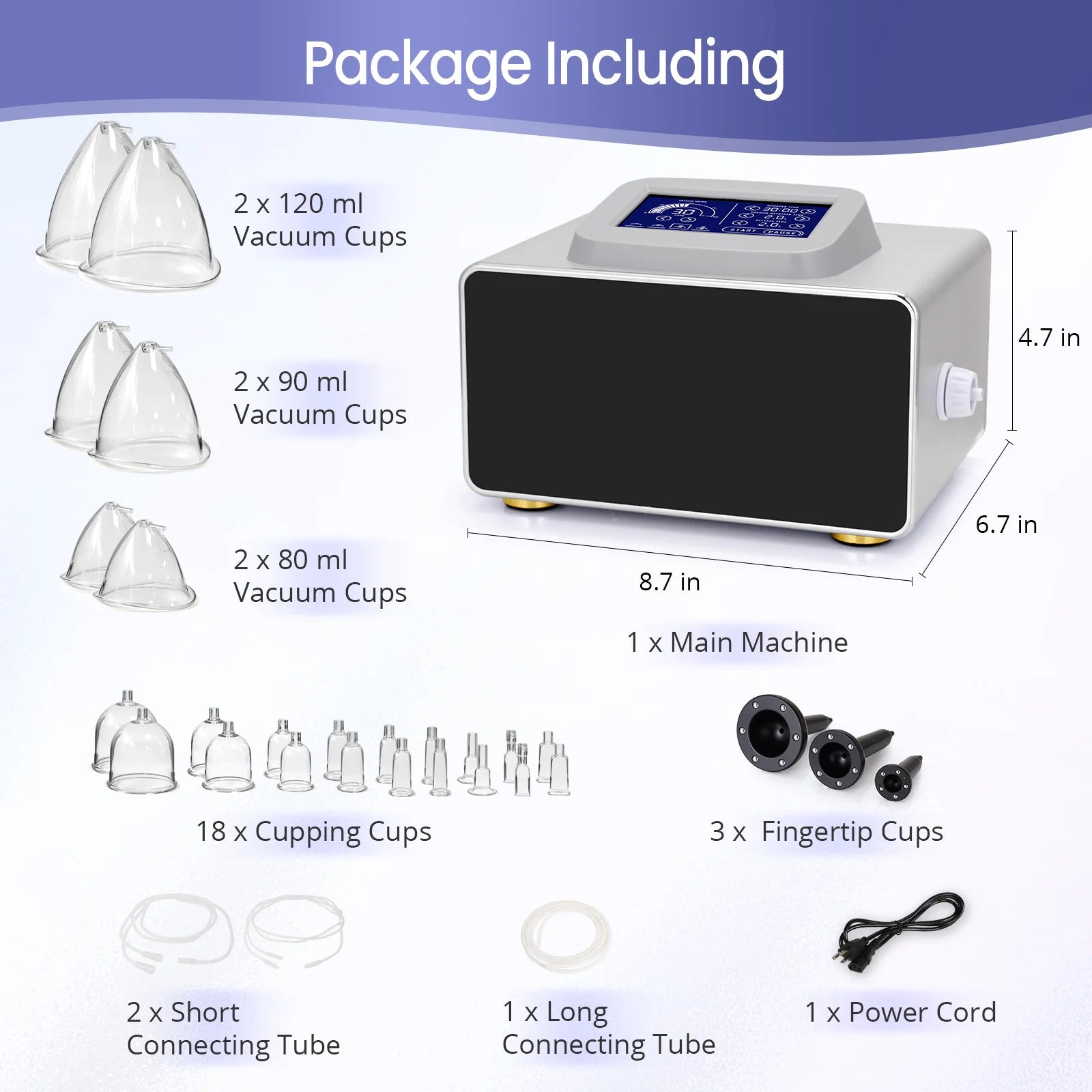 Vacuum Butt Lift Machine MS-2172 | Body Shaping Massage System Body Shaping Massage Equipment Tidesmit