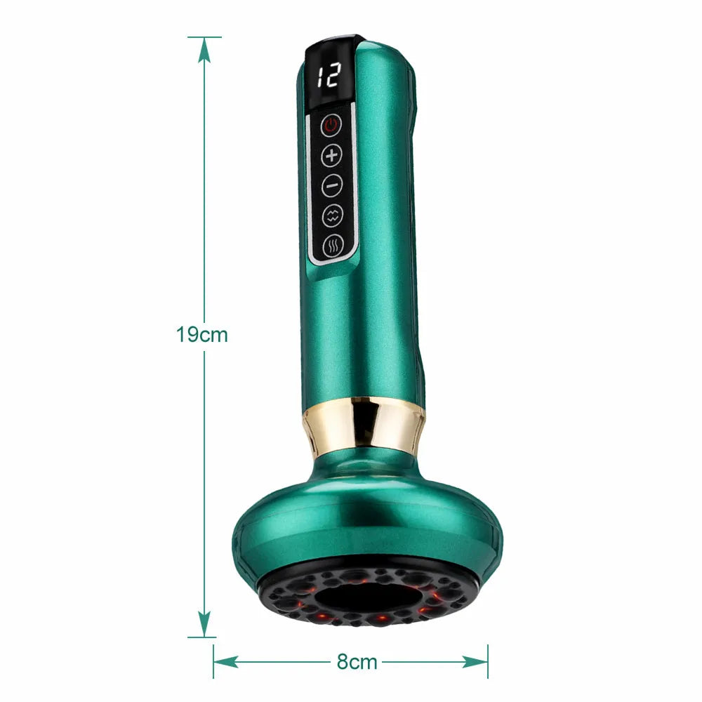 Electric Cupping Massager with Infrared Heat for Targeted Muscle Recovery Relaxation Treatment Tidesmit