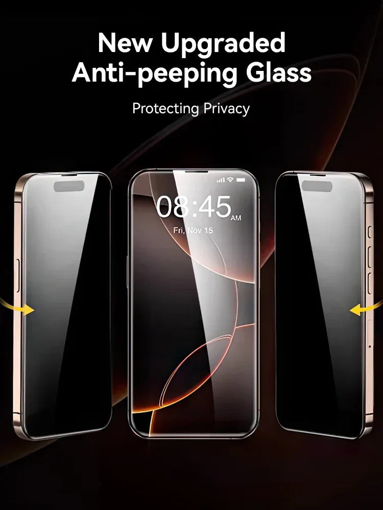 Anti-Spy Screen Protector for iPhone 17 Pro Max - 9H Tempered Glass Tidesmit