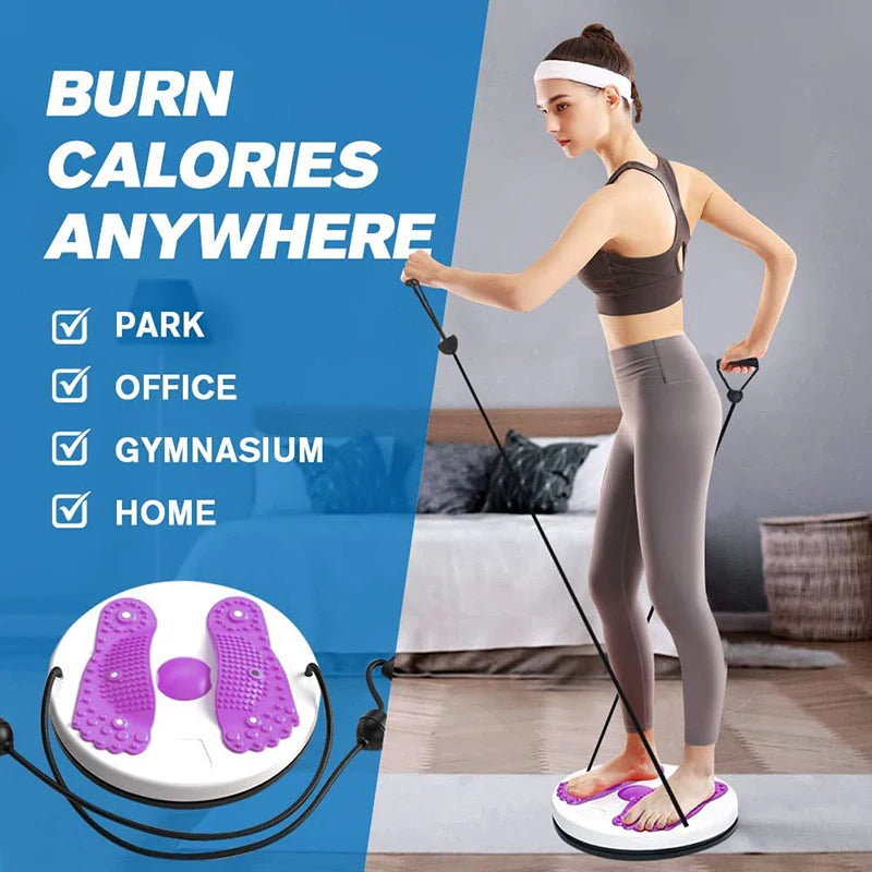 Waist Twisting Disc for Abdominal Toning - Magnetic Fitness Tool Body Shaping Massage Equipment Tidesmit