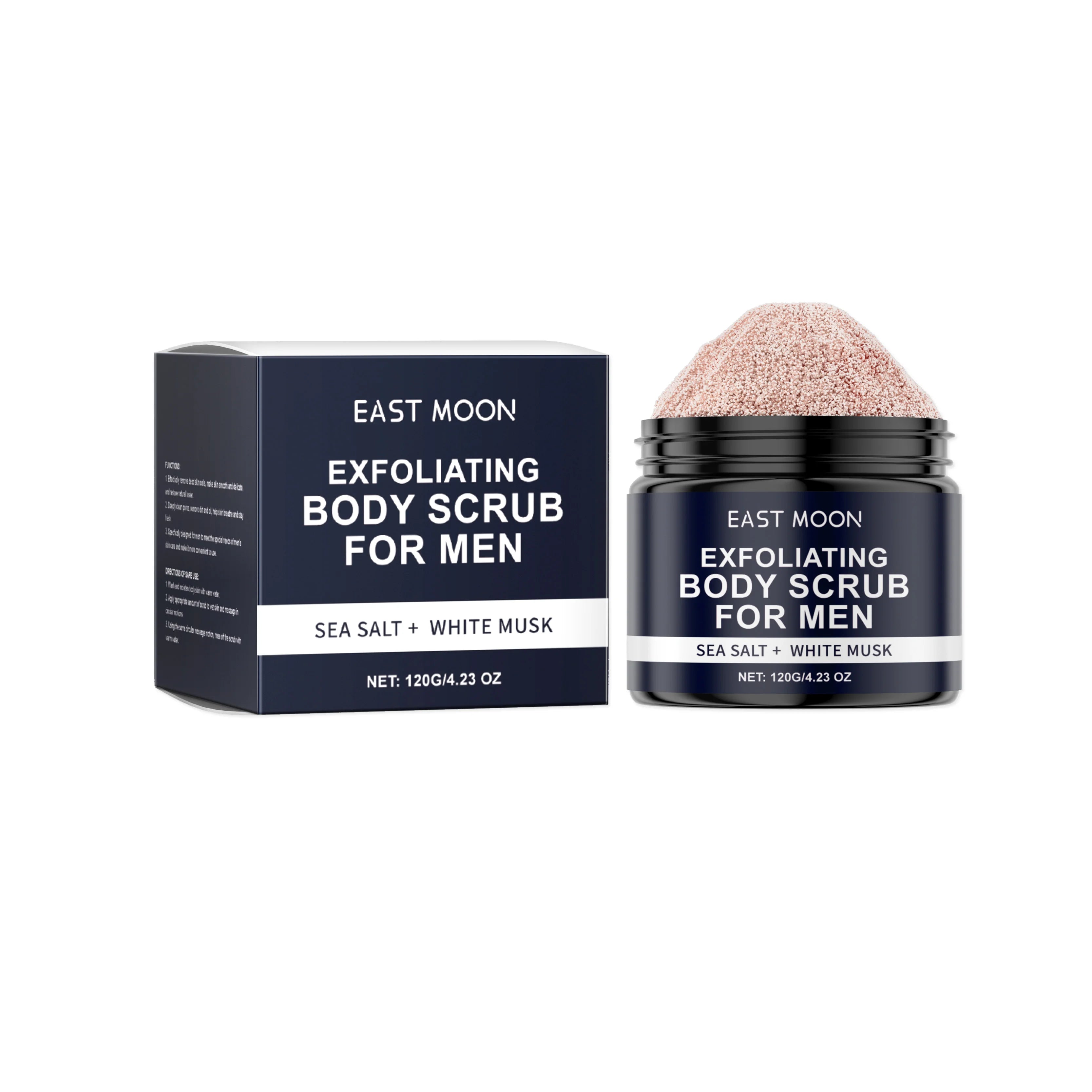 Sandalwood Body Scrub: Deep Moisturizing Exfoliant, 120g Scrubs Treatments Sea Salt 120g Tidesmit