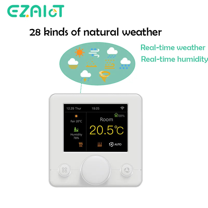 Tuya WiFi Smart Floor Heating Thermostat Regulator Warm Electric/Water Gas Boiler Remote Temperature Controller Alexa Google
