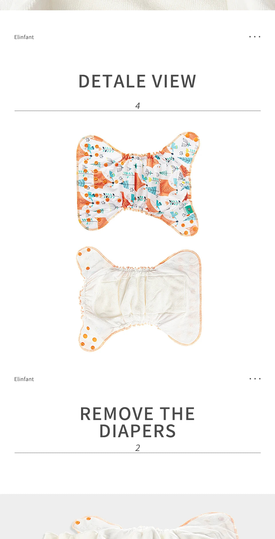 HappyFlute New Print  AI2 Snap Insert Bamboo Cotton&Velour OS Baby Napp One Piece Pack Baby Waterproof Night Diaper