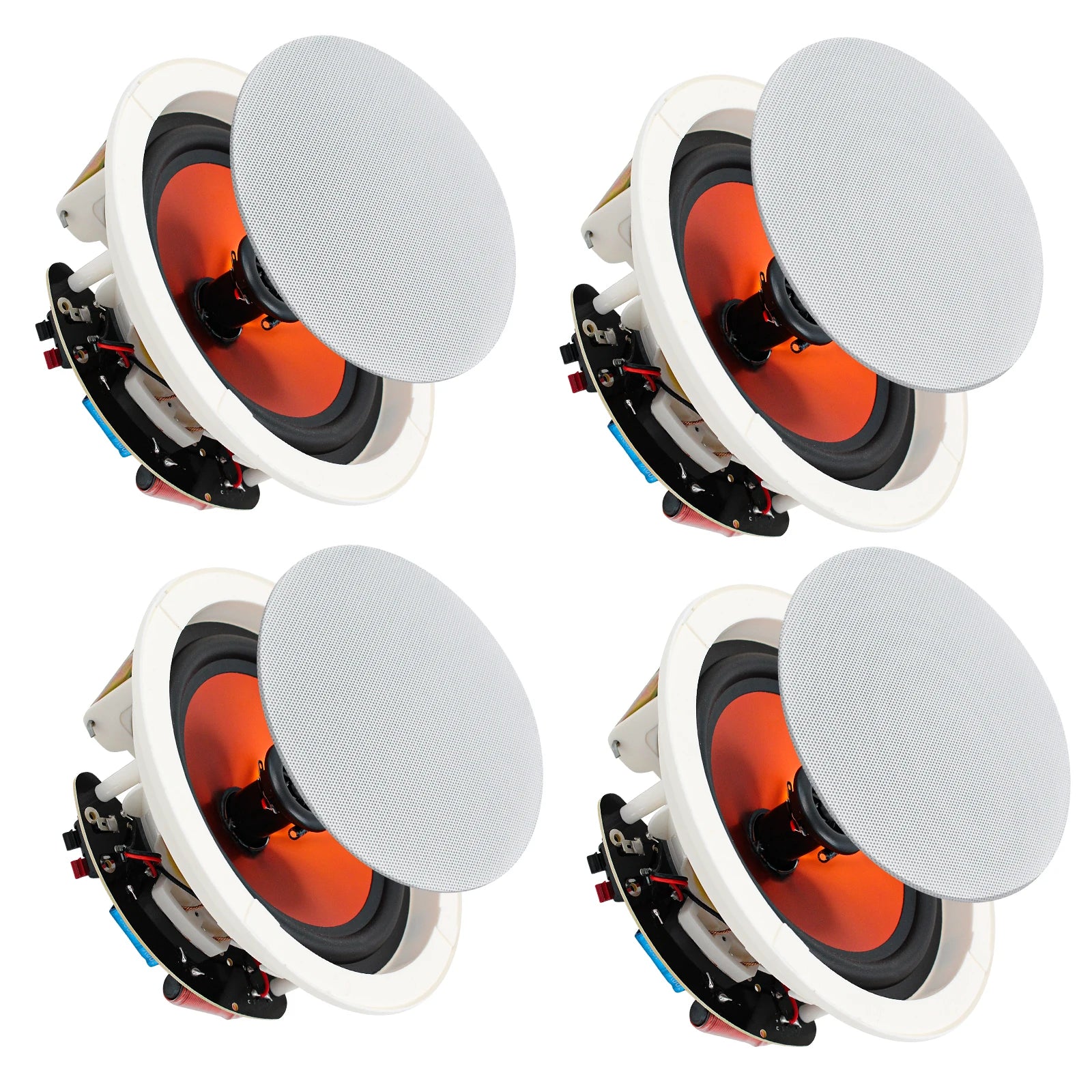 STUDIOFINIX 6.5 in 600W Flush Mount Ceiling Speakers For Home Theater, Living Rm Office, Kitchen, Study, Basement & Patio