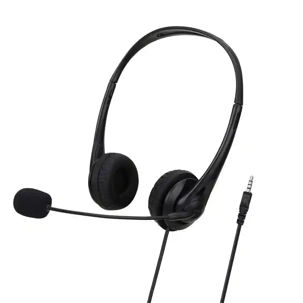 Computer Headset with Noise Cancelling Mic - USB & 3.5mm Options Tidesmit
