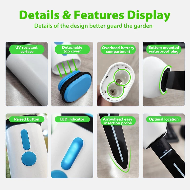 Tuya WiFi Smart Soil Sensor IP66 Waterproof BT 5.0 Garden Automatic Temperature Moisture Detection Smart Scene Linkage For Plant