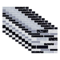 10pcs Self Adhesive Tiles Stickers Marble Mosaic Embossing Tile Stickers Kitchen Bathroom Waterproof  Wall Decals Decoration ﻿