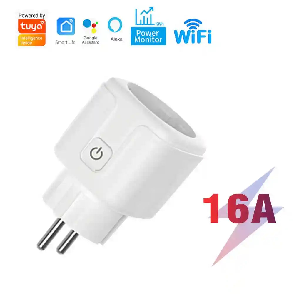 Tidesmit Wifi Smart Plug 16A with Energy Monitor & Voice Control Socket 16A W China Mainland Tidesmit