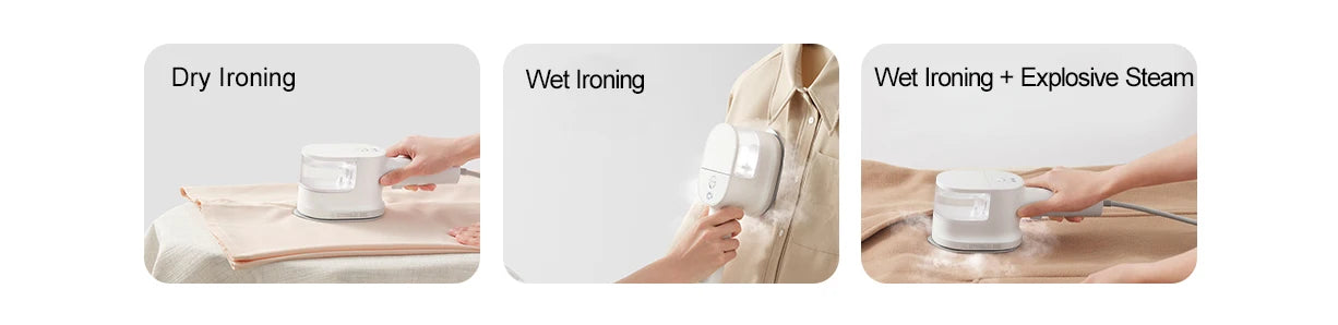 Tidesmit MIJIA portable handheld garment steamer for clothes featuring a vertical steam iron design for fast wrinkle removal