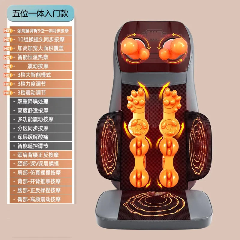 Electric Massage Cushion with Deep Tissue Kneading and Heat Therapy Massage Cushion A Tidesmit
