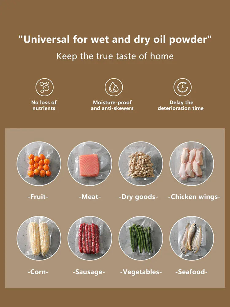 Food Sealing Portable Home Vacuum Kitchen Helper 220V Automatic Packaging Machine Food Vacuum Sealing Machine New