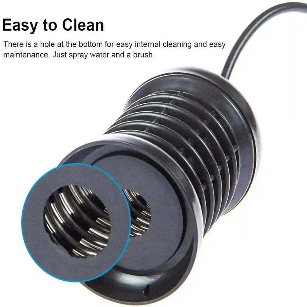 Black ionic foot detox array for spa bath machine, featuring an easy-clean design with bottom drain hole.