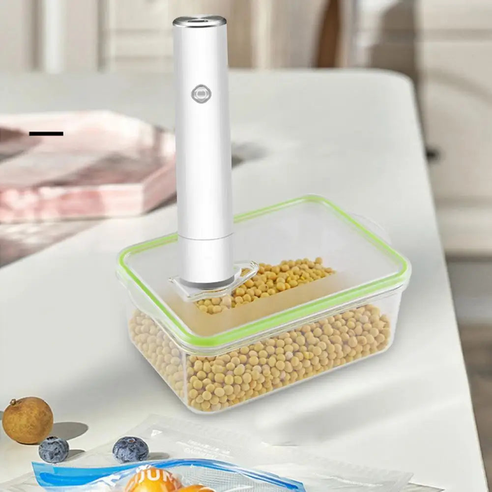 Vegetable Vacuum Sealer Long-lasting Food Preservation Device Compact Rechargeable Electric Air Pump for Food Vacuum Sealing