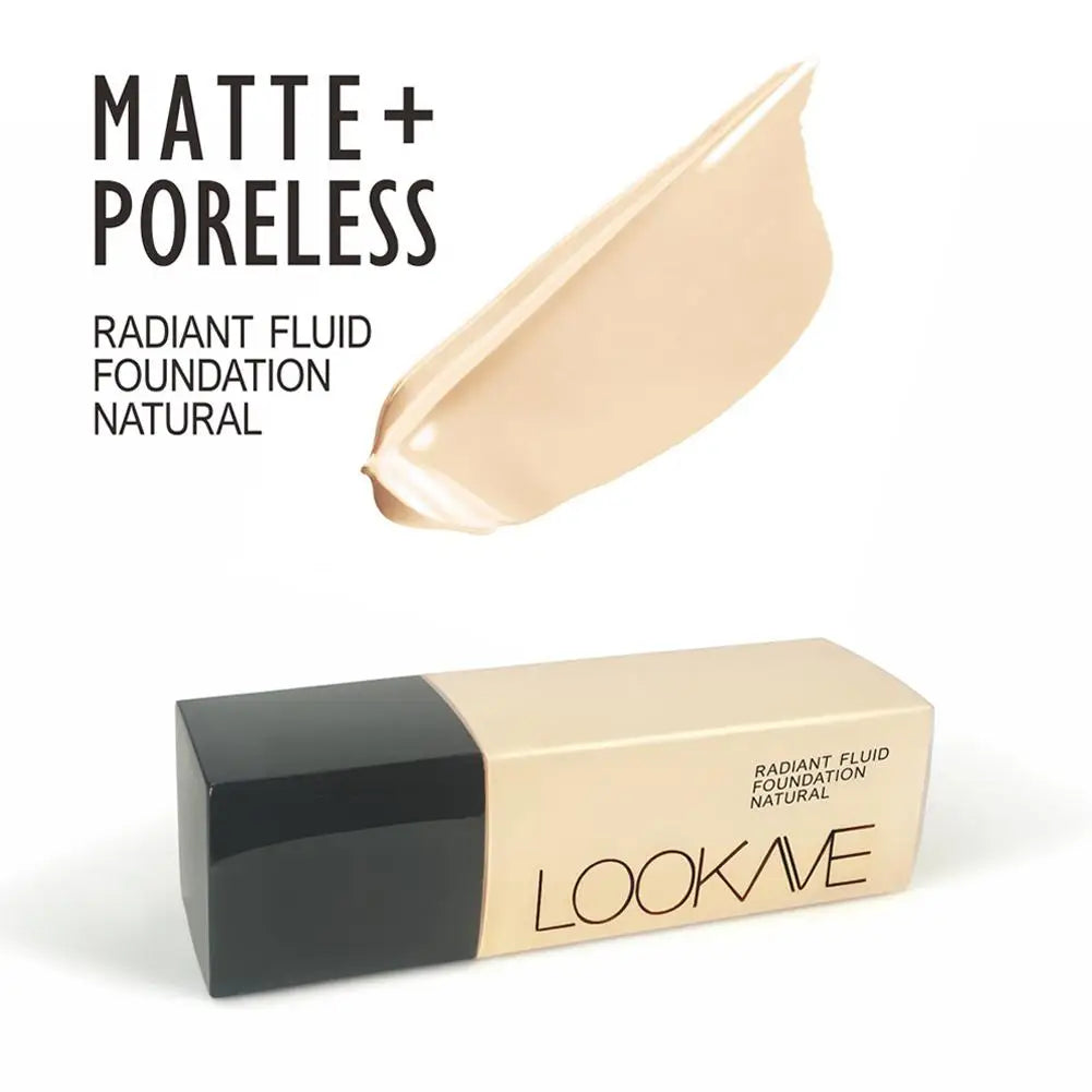 Tidesmit LOOKAVE long lasting full coverage matte liquid foundation and moisturizing CC cream texture swatch