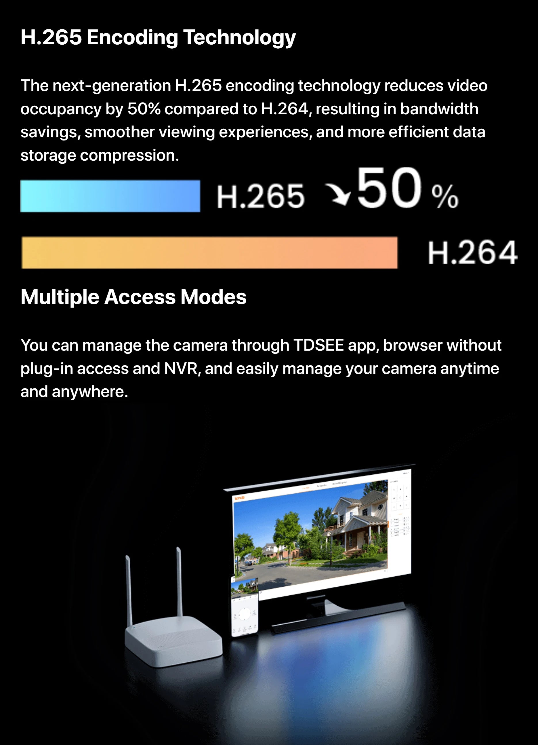 Tenda 4MP Outdoor Wi-Fi Pan/Tilt Camera CH7-WCA Full-Color 360° Visual Coverage Night Vision AI Motion Detection Smart Alarm