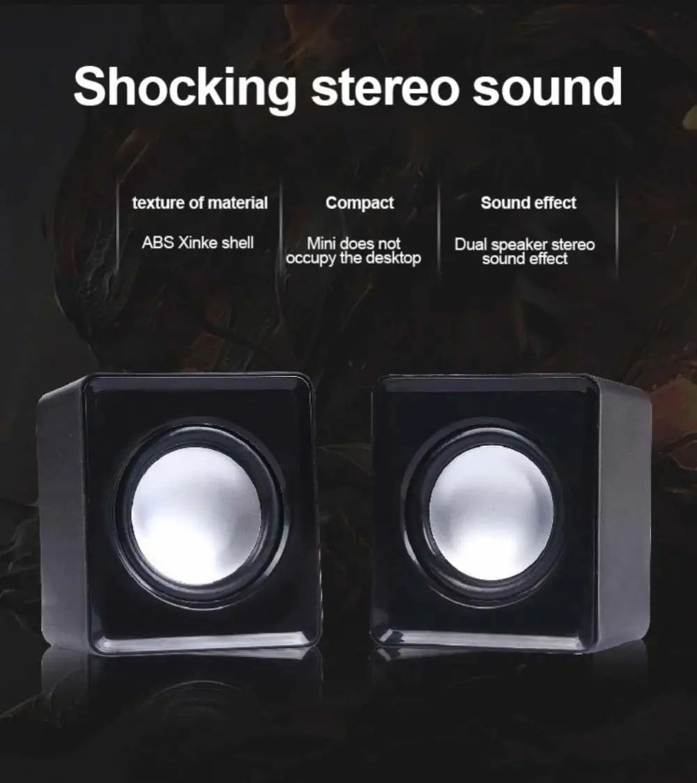 Mini Speaker For Computer PC Laptop Desktop Caixa De Som Sound Box Music Audio System Column Coluna Stereo Set Bocina Acoustics