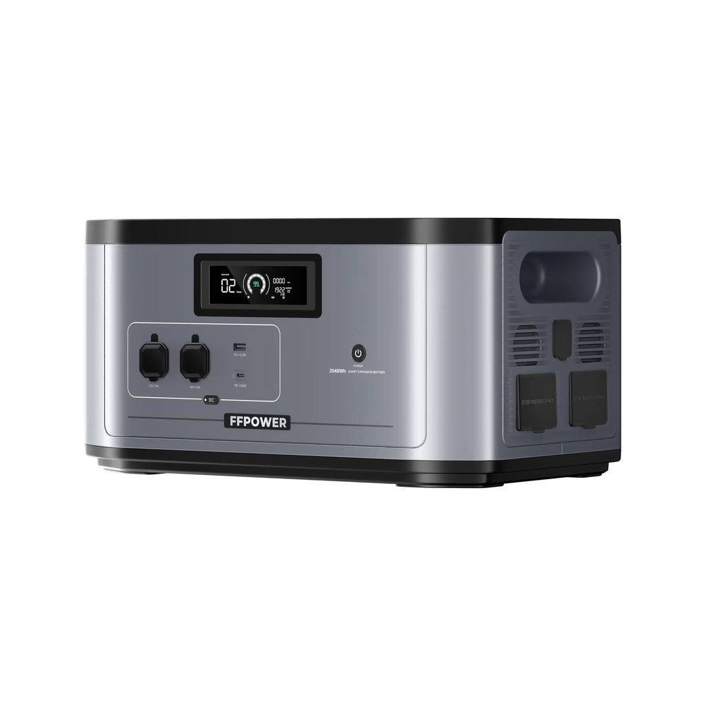 OUKITEL B2000 2048Wh LiFePO4 Expansion Battery Portable Power Station PD USB-C Output Solar Generator for BP2000 Power Supply