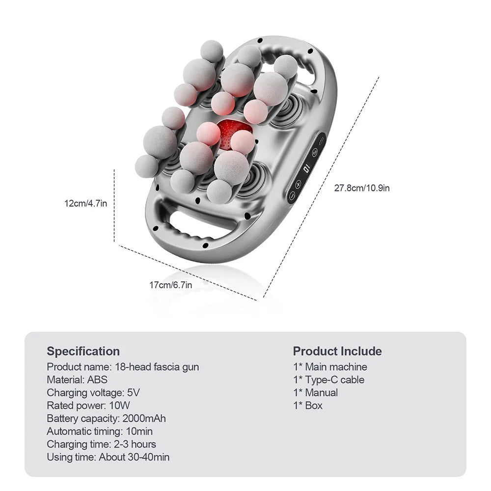 Deep Tissue Electric Massager - Professional Muscle Recovery Device Body Shaping Massage Equipment Tidesmit